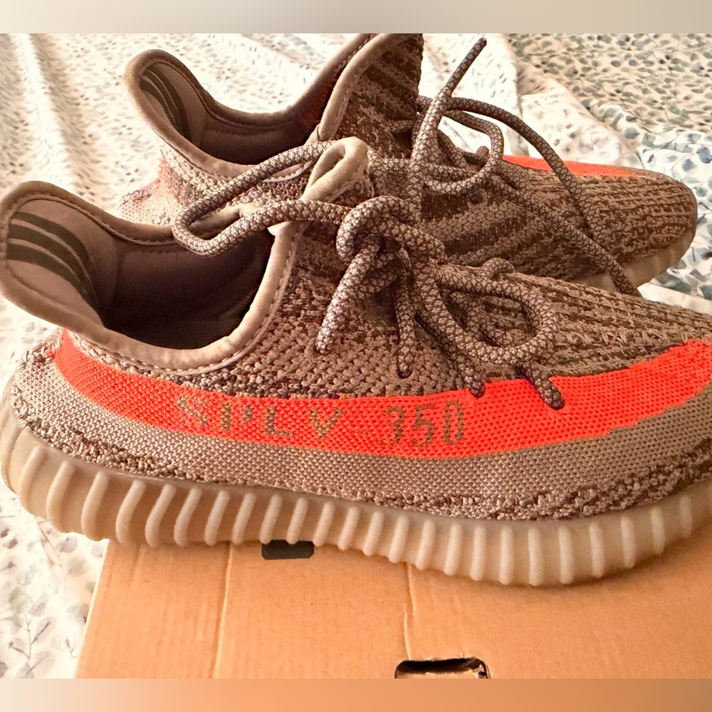 Adidas 350 Boost Steel Grey/Red